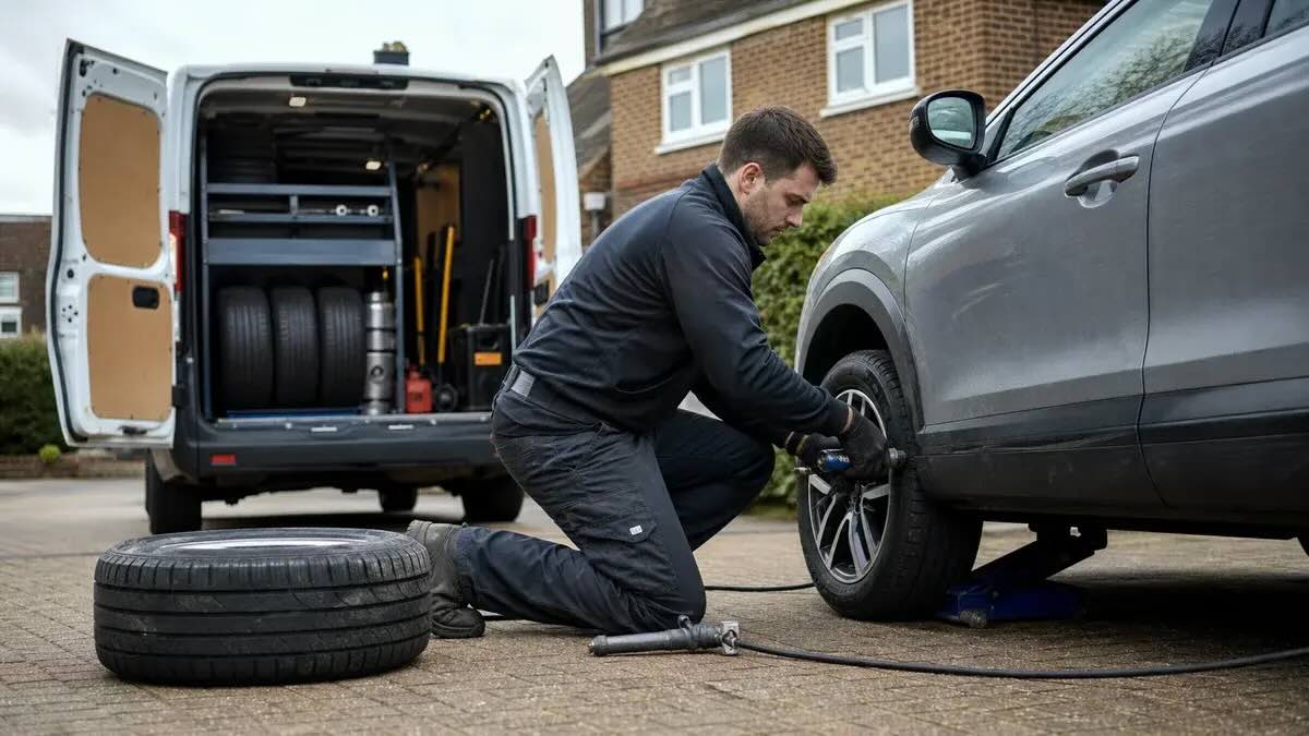 Mobile tyre fitting — no garage required