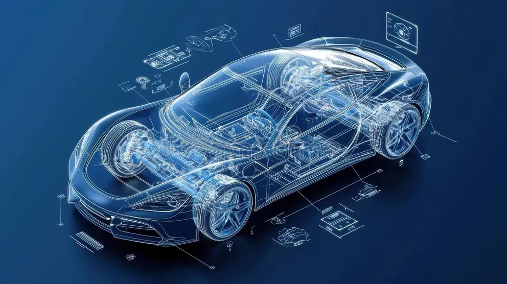 Vehicle engineering blueprint