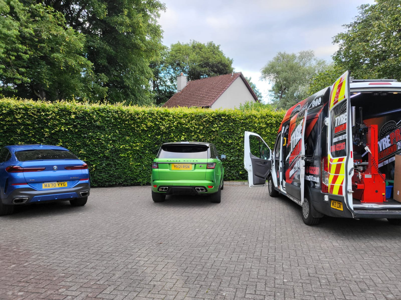 TyrePro Scotland at a customer's home