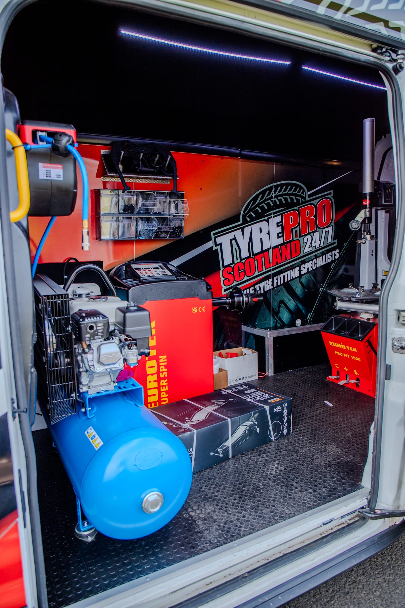TyrePro Scotland van interior